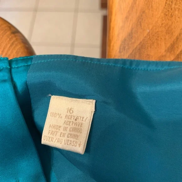 Dana Buchman teal vintage shell NWT size 16 - Picture 5 of 7